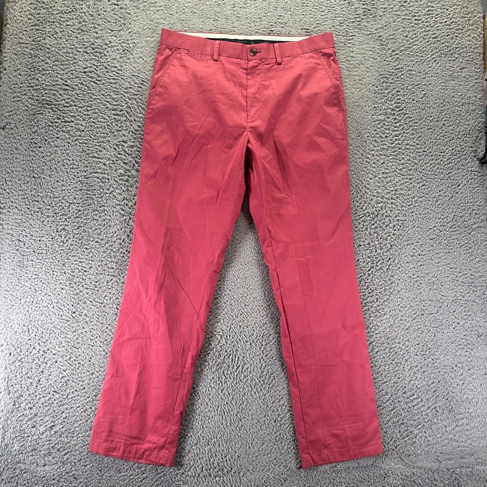 TailorByrd Pant Mens 34x32 Pink Cotton Chino Straight Business Career Preppy